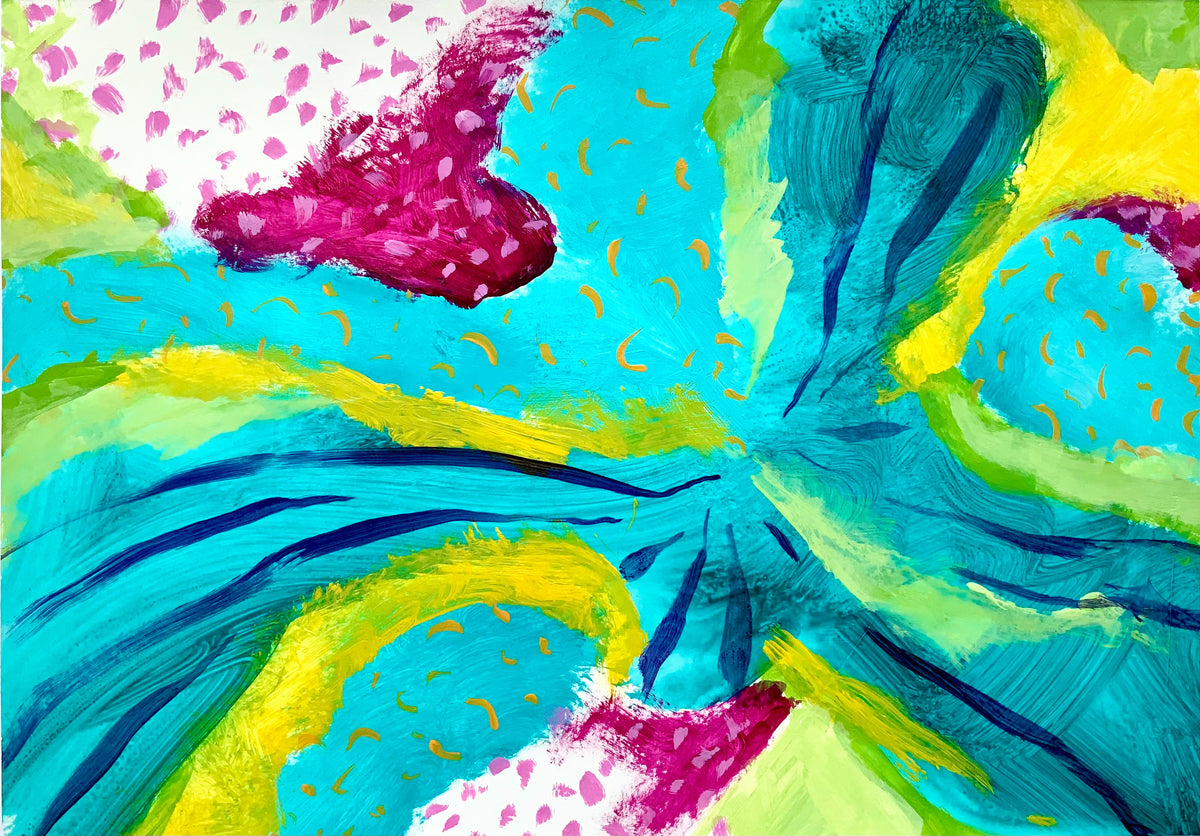 Floral Abstract Painting, A4