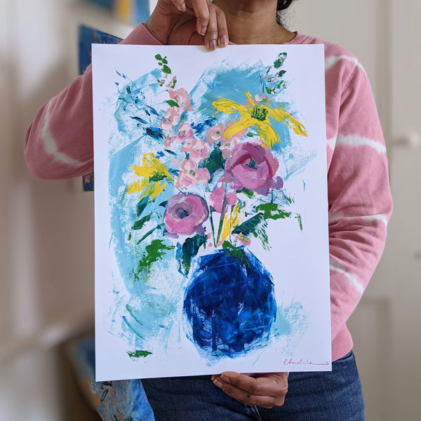 Loose Floral Painting, A3