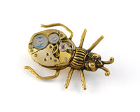 Clockwork Beetle Pin, Steampunk Bug Brooch