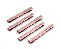 Personalised Copper Tie Bar, Groomsmen Gift