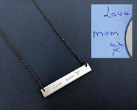 Personalised Handwriting Necklace in Sterling Silver