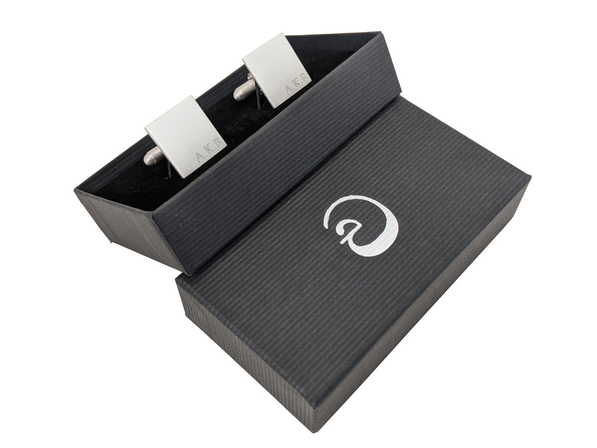 Monogrammed Wedding Cuff Links, Sterling Silver, Personalised