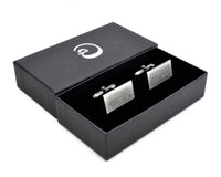 Sterling Silver Custom Cuff Links, GPS coordinates