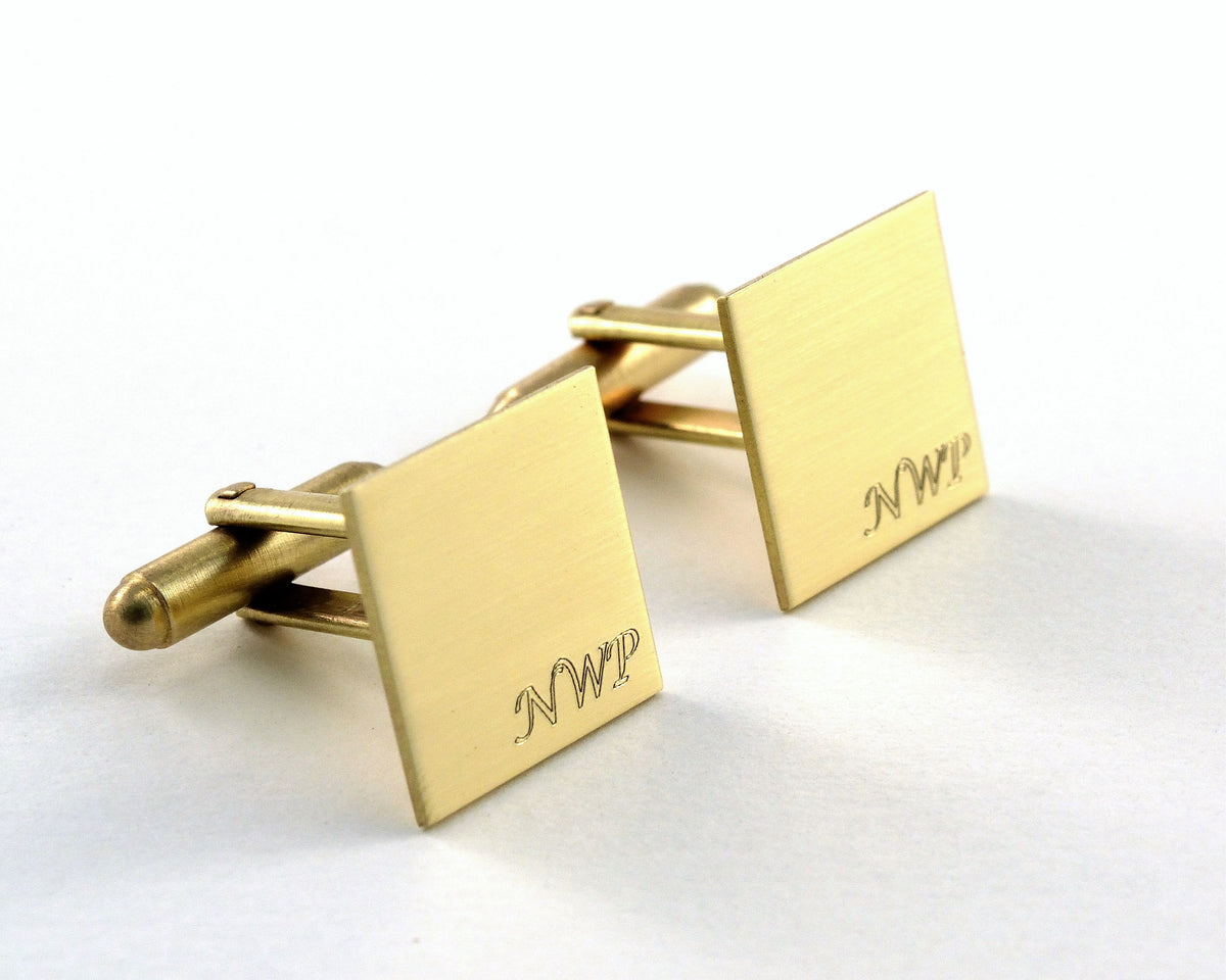 Custom Artwork Cuff Links, Your Design Engraved