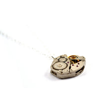 Watch movement necklace, Sterling Silver
