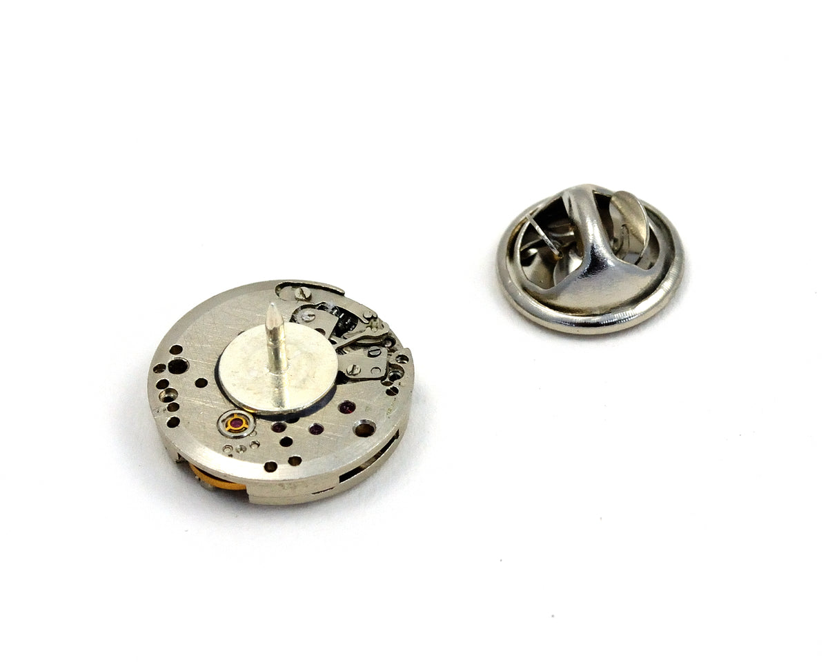 Steampunk Tie Tack, Watch Movement Pin