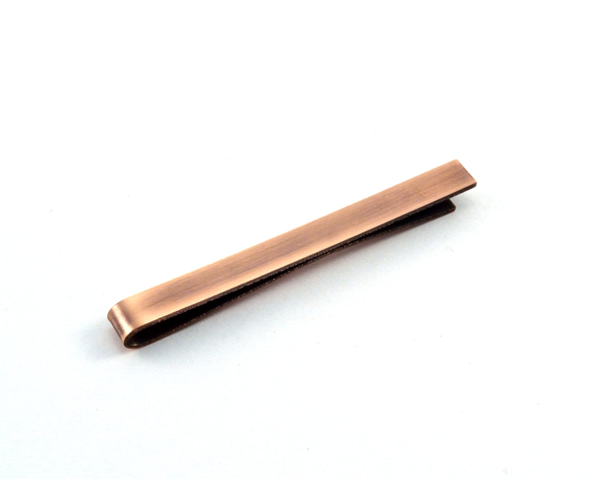 Antiqued Copper Tie Bar, Wedding Favours for Him