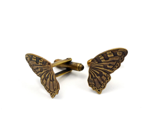 Butterfly Wing Cuff Links, Insect, Nature Lover Gift
