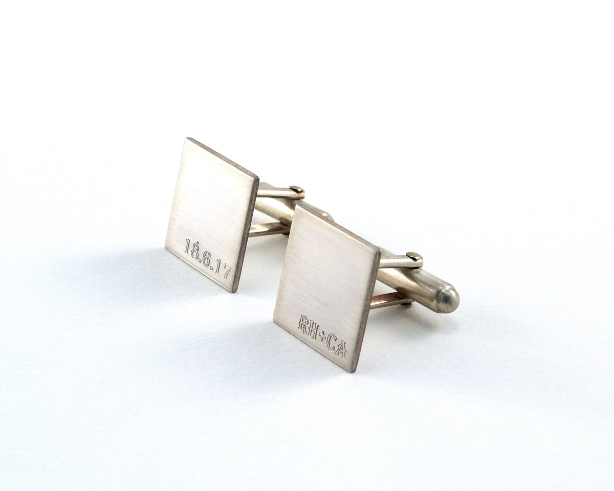 Engraved Silver Tie Clip, Secret Message