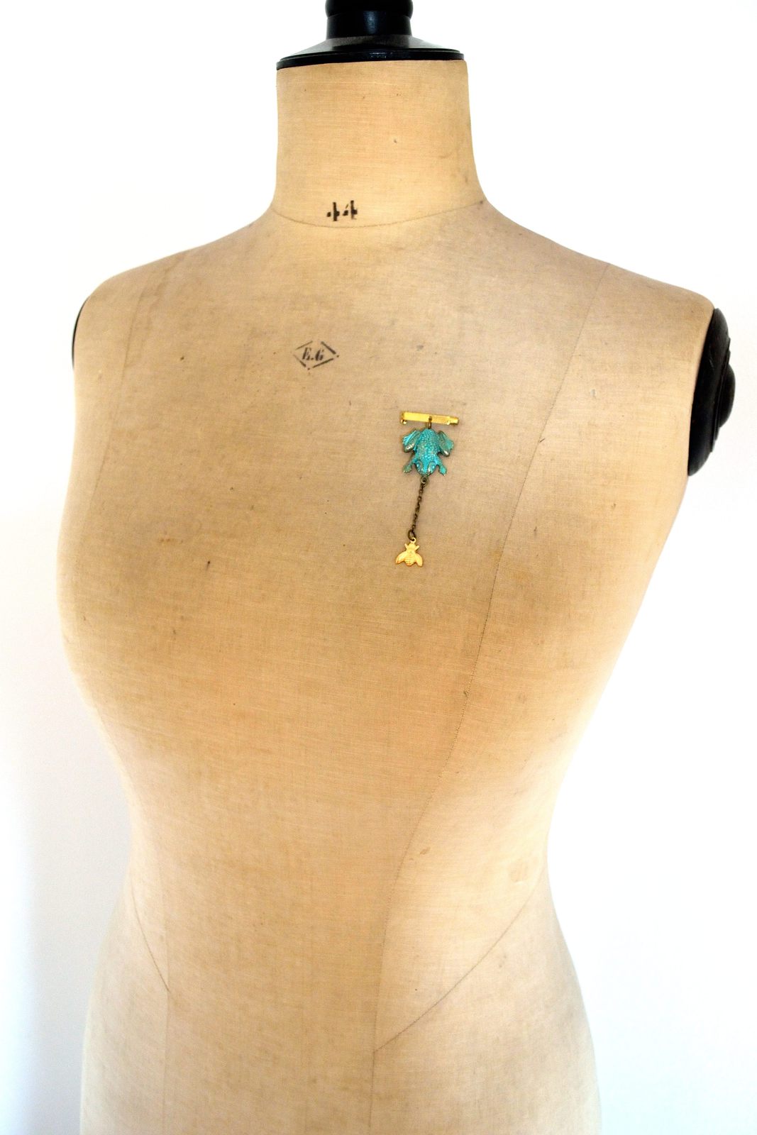 Frog Brooch, Quirky Pin