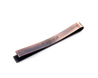 Personalised Copper Tie Bar, Groomsmen Gift