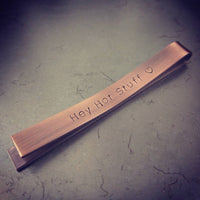 Personalised Copper Tie Bar, Groomsmen Gift