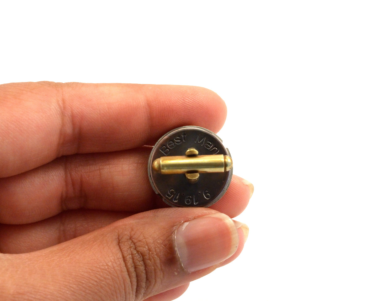 Personalised Steampunk Cufflinks, Engraved Watch Movements
