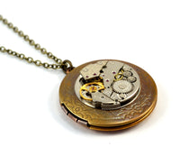 Steampunk Locket, Time Capsule Necklace