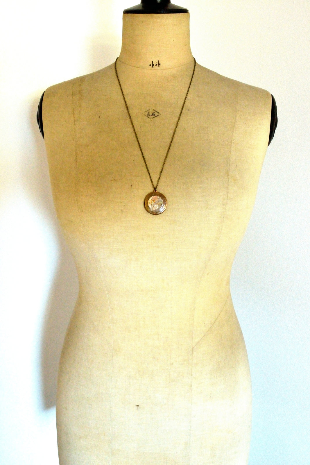 Steampunk Locket, Time Capsule Necklace