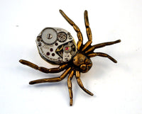 Steampunk Spider Brooch Pin