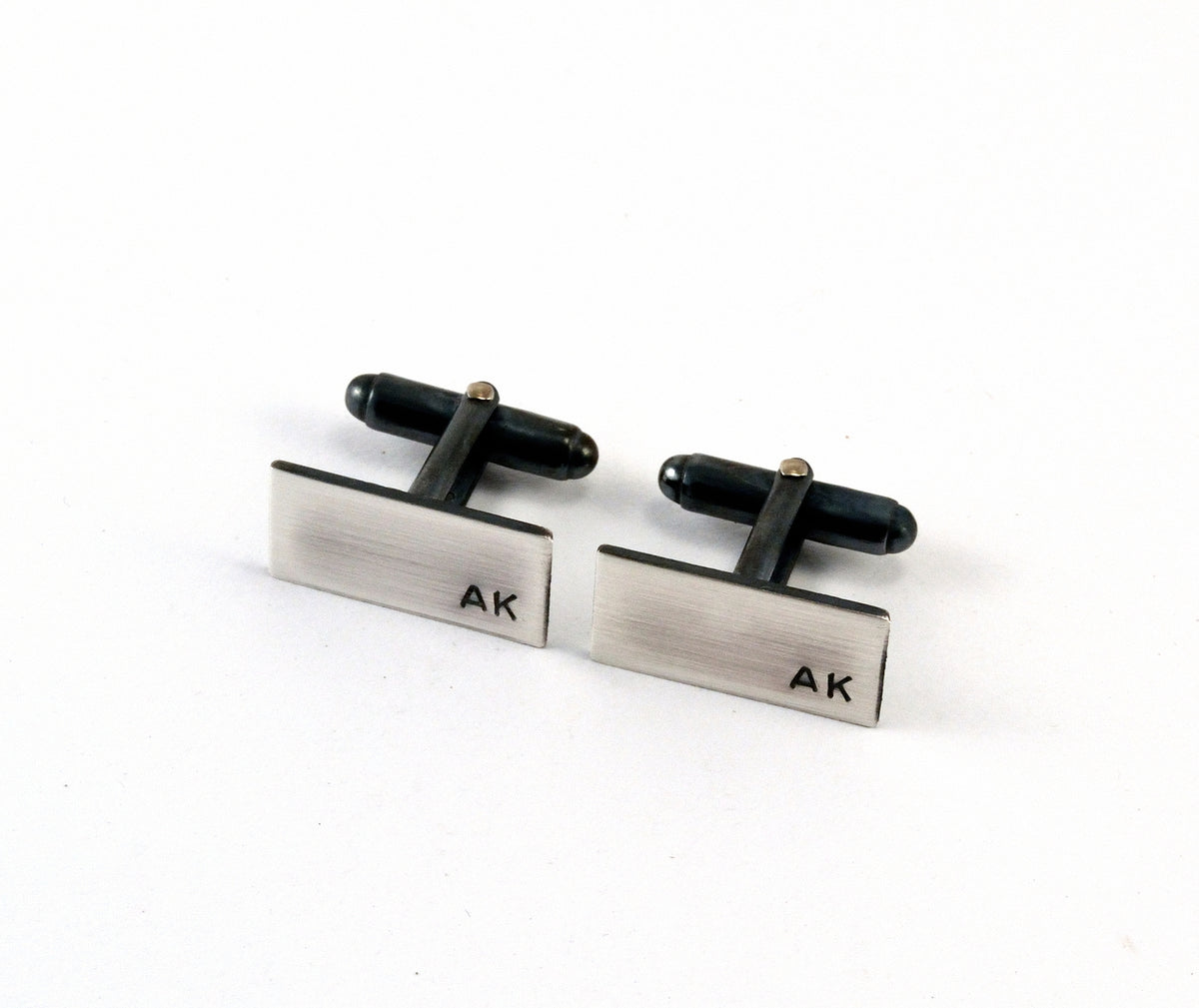 Sterling Silver Initial Cuff Links, Personalised