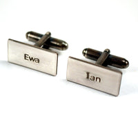 Sterling Silver Personalised Cuff Links