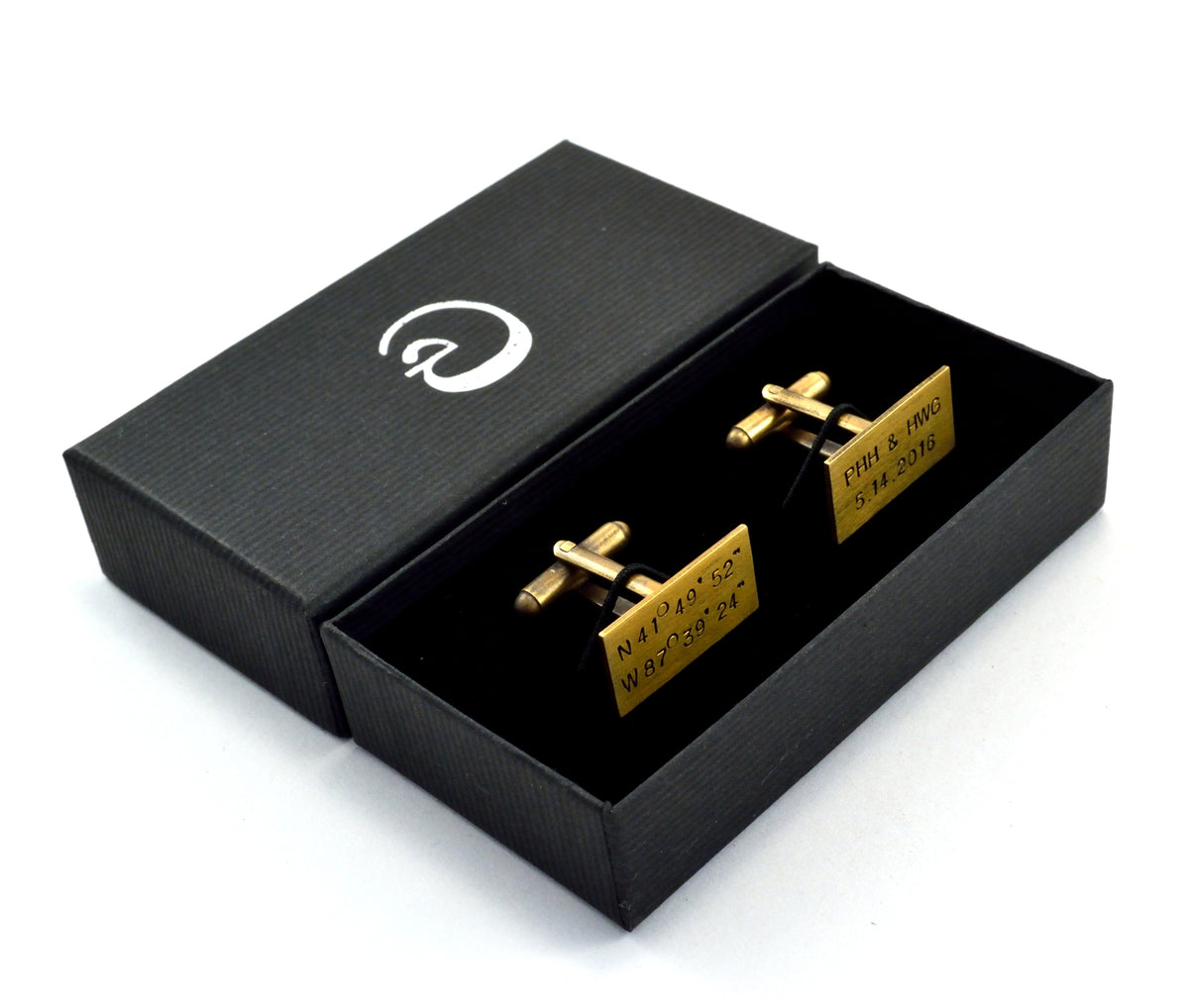 Wedding Cuff Links, GPS Coordinate, Custom