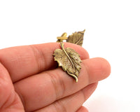 Leaf Cuff Links, Autumn Wedding Gift for Men, Gardener Gift