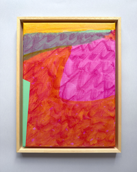 Abstract Painting inspired by Brighton Seafront and Colourful Beach Huts