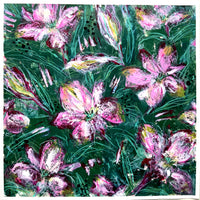 Floral Painting 3, 16.5 inches square