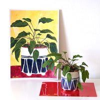 Plant Pot Painting 2, A3