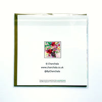 Art Greetings Cards, 6 ich Square, Set of 4