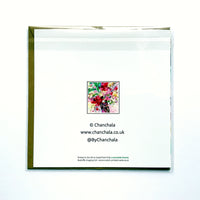 Art Greetings Cards, 6 ich Square, Set of 4