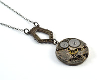 Antiqued Silver Steampunk Necklace, Victoriana