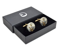 Watch Cufflinks, Steampunk, Circular