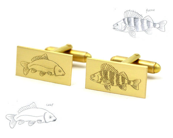 Custom Artwork Cuff Links, Your Design Engraved