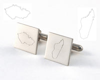 Custom Artwork Cuff Links, Your Design Engraved