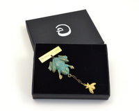 Frog Brooch, Quirky Pin