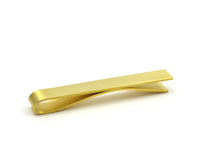 Gold Tie Bar, Brushed Matte Brass