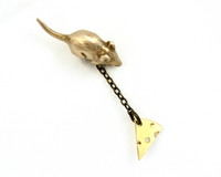 Mouse Pin, Cheese Lover Gift