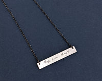 Personalised Handwriting Necklace in Sterling Silver