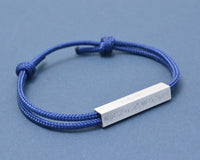 Silver Men's Coordinate Bracelet