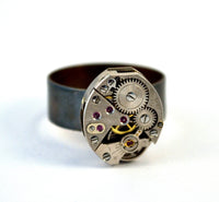 Steampunk Ring, Sterling Silver