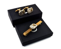 Steampunk Cufflinks, Rectangular Watch Movements