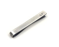 Personalised Silver Tie Bar, Customised Gift