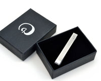 Personalised Silver Tie Bar, Customised Gift