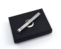 Antiqued Sterling Silver Tie Bar, Groomsmen Gift