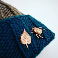 Autumnal Leaf Pin, Nature Lover Gift