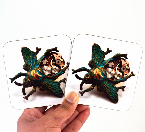 Bee Coasters, Steampunk Style