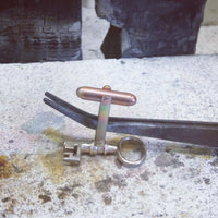 Bronze Steampunk Key Cuff Links, 21st Birthday Gift for Him