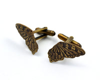Butterfly Wing Cuff Links, Insect, Nature Lover Gift