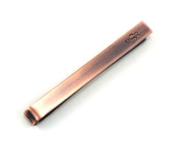 Copper Monogrammed Tie Bar, Corporate Gift for Men