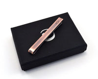 Copper Monogrammed Tie Bar, Corporate Gift for Men