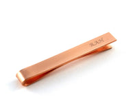 Engraved Copper Tie Clip, 7th Wedding Anniversary